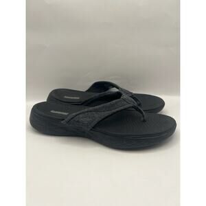 Skechers On The Go 600 Gray Flip Flops Women Size 10